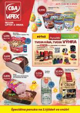 CBA VEREX leták  s platnosťou 5. 3. - 18. 3. 2026 Výhodný nákup - Región Liptov a Orava