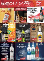 1. strana letáka CBA VEREX 1. 10. - 31. 10. 2026 HORECA a GASTRO 10/2026